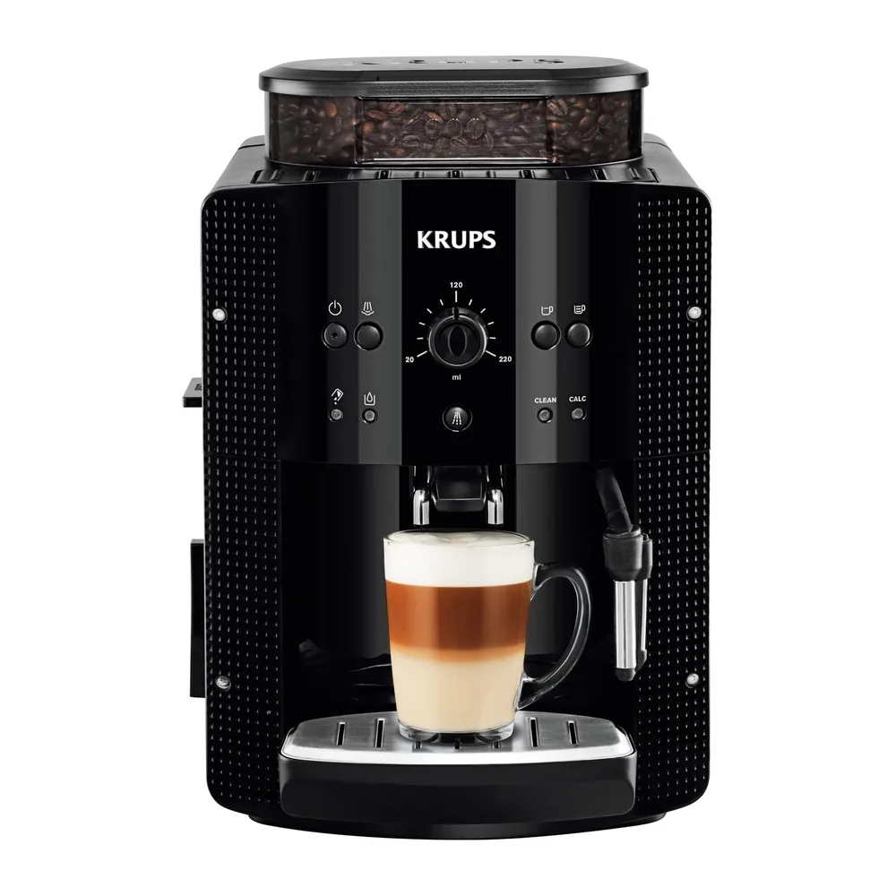KRUPS Roma, Cafetera Superautomática 15 Bares, Capacidad de 1,7L, Negra