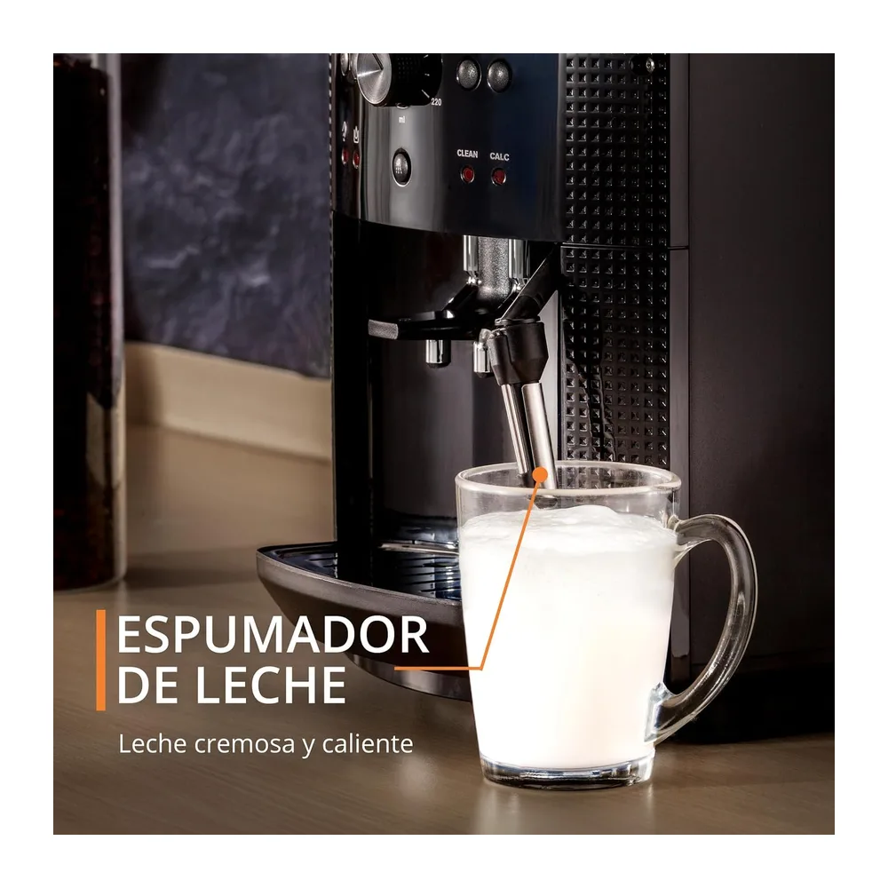KRUPS Roma, Cafetera Superautomática 15 Bares, Capacidad de 1,7L, Negra — 3
