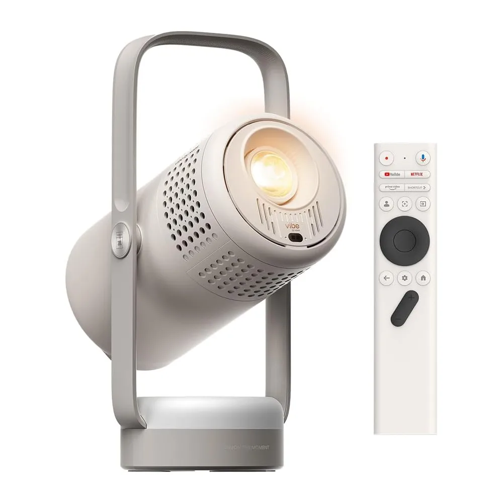 XGIMI Vibe One Batería integrada Proyector Portátil con Google TV (Gris)