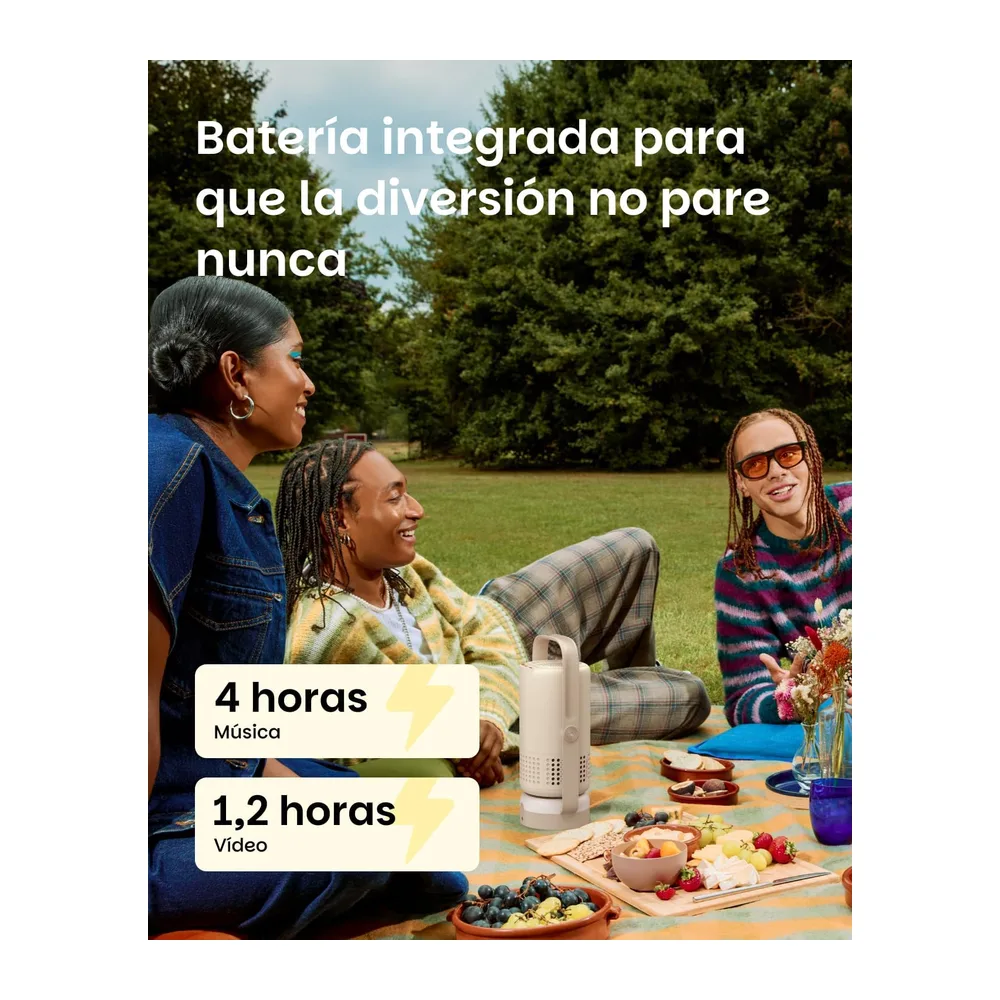 XGIMI Vibe One Batería integrada Proyector Portátil con Google TV (Gris) — 3