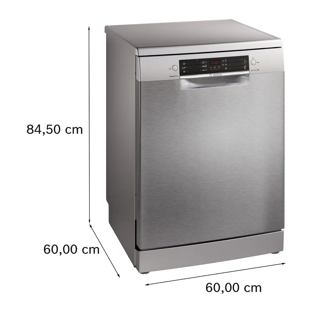 Bosch, Lavavajillas Libre instalación, 60cm, Acero antihuellas, SMS46KI01E [Clase de eficiencia energética E] — 3