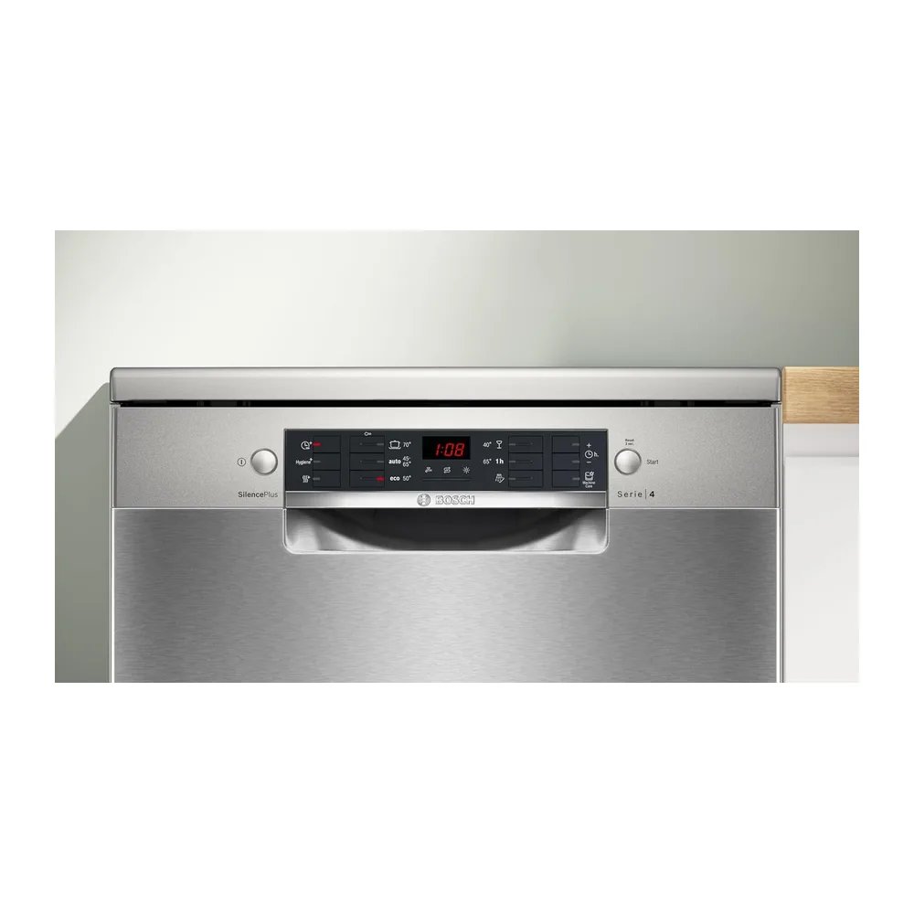 Bosch, Lavavajillas Libre instalación, 60cm, Acero antihuellas, SMS46KI01E [Clase de eficiencia energética E] — 4