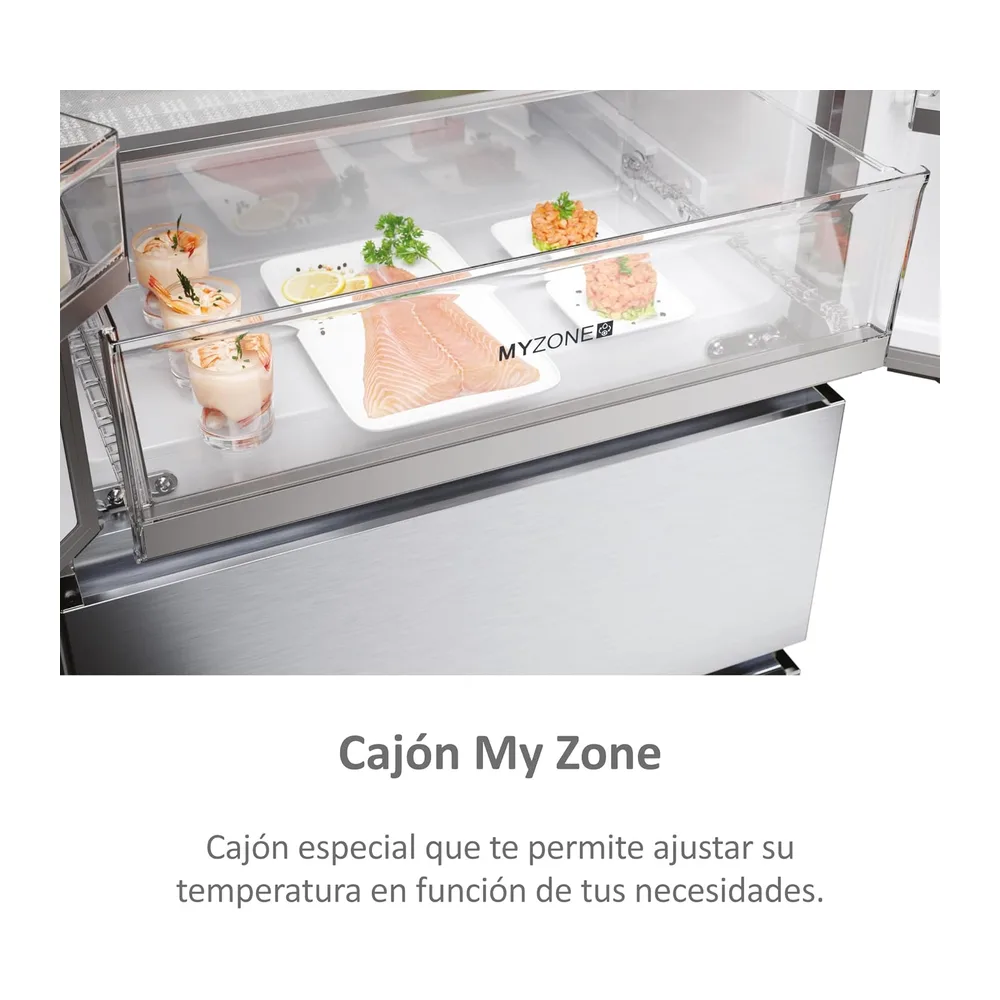 Haier FD 70 Series 5 HFR5719EWMG - Frigorífico Puerta Francesa, Dispensador Agua, Cajones Direct Access, — 6