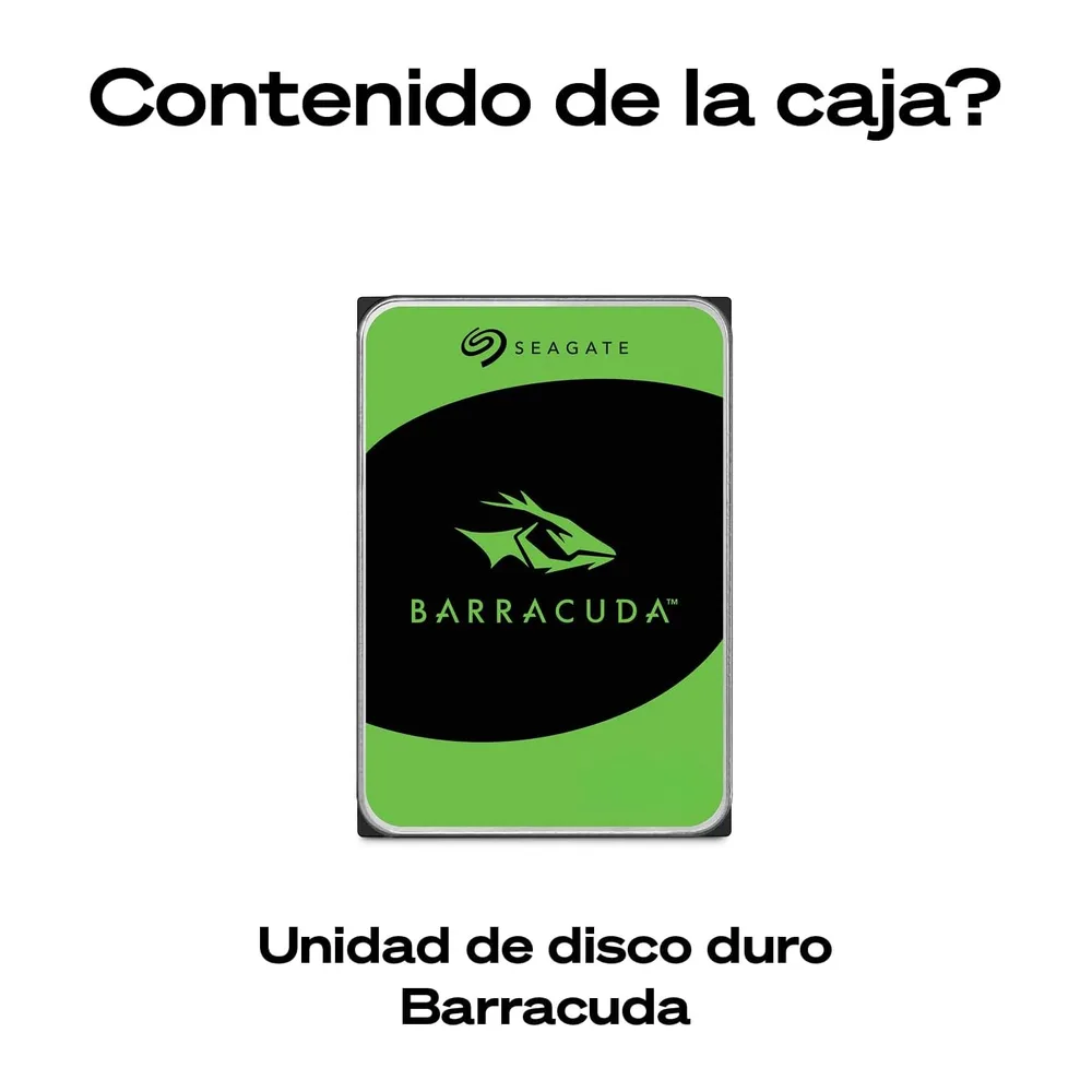 Seagate BarraCuda 4TB, Disco Duro Interno, HDD, 3.5 Pulgadas, SATA 6 GB/s, 5400 RPM, cache de 256 MB para — 2