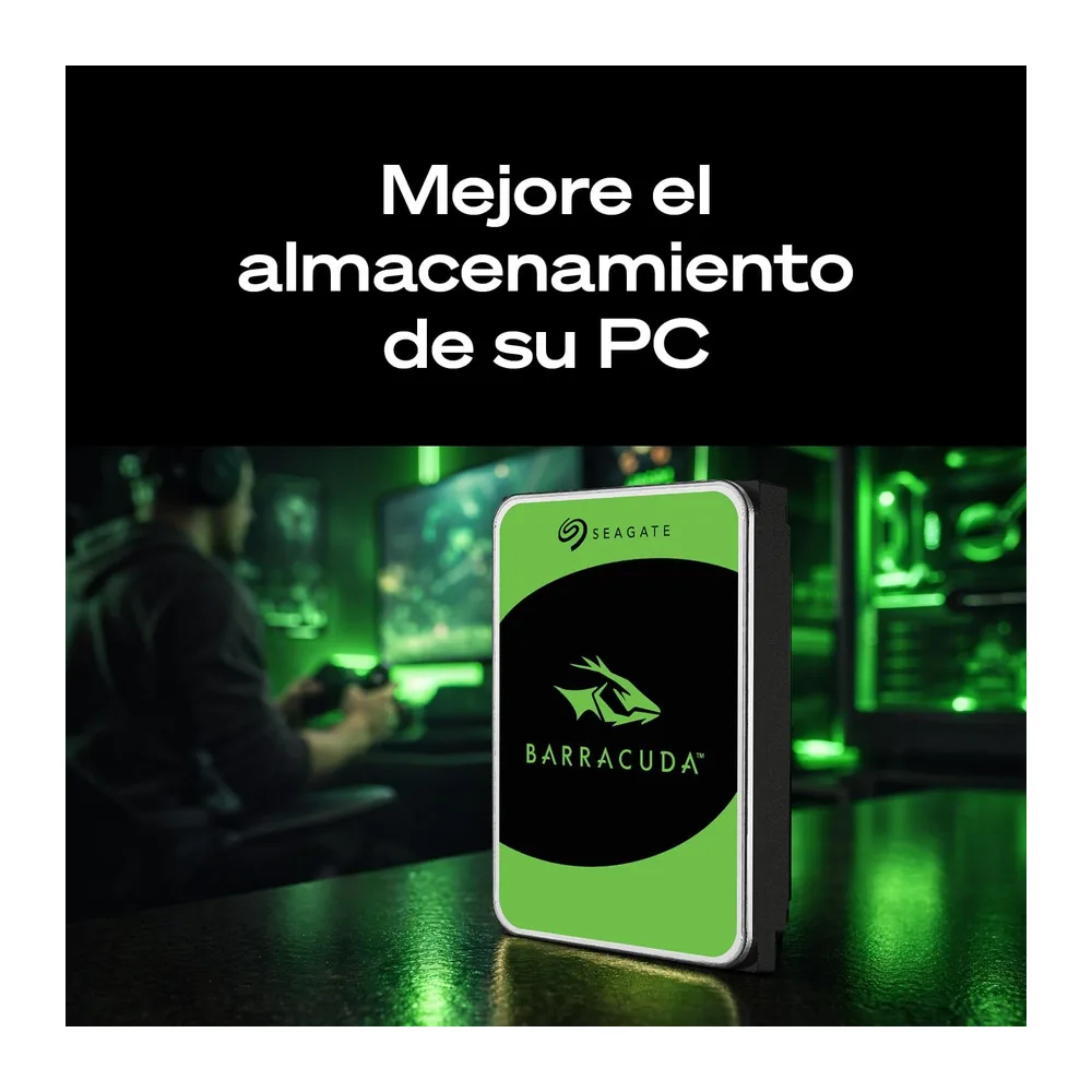 Seagate BarraCuda 4TB, Disco Duro Interno, HDD, 3.5 Pulgadas, SATA 6 GB/s, 5400 RPM, cache de 256 MB para — 3