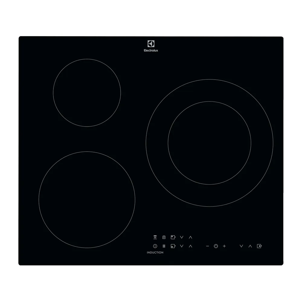 Electrolux LIT60336 Placa inducción, Biselada, Extraplana de 3 zonas, Función Puente, Calentamiento rápido