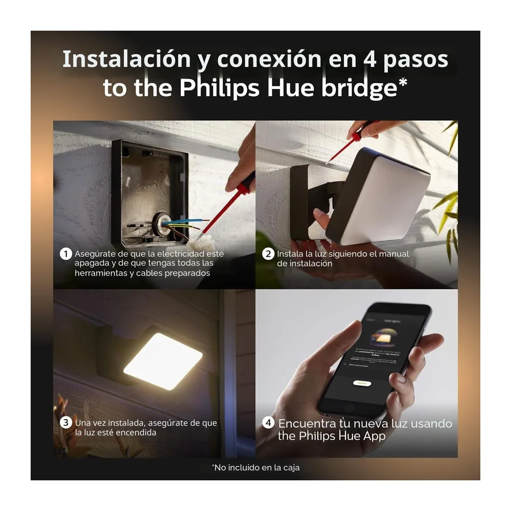 Philips Hue Discover Foco led Proyector exterior — 3