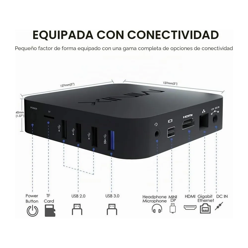 MINIX Z83-4 Plus/MAX 4 GB/64 GB Mini PC sin Ventilador — 2