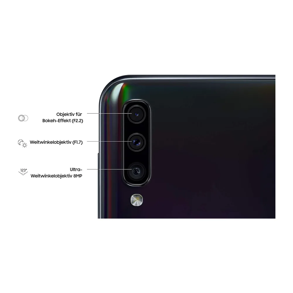 2019 Samsung Galaxy A50 Dual SIM 128GB - Negro (Reacondicionado) — 3