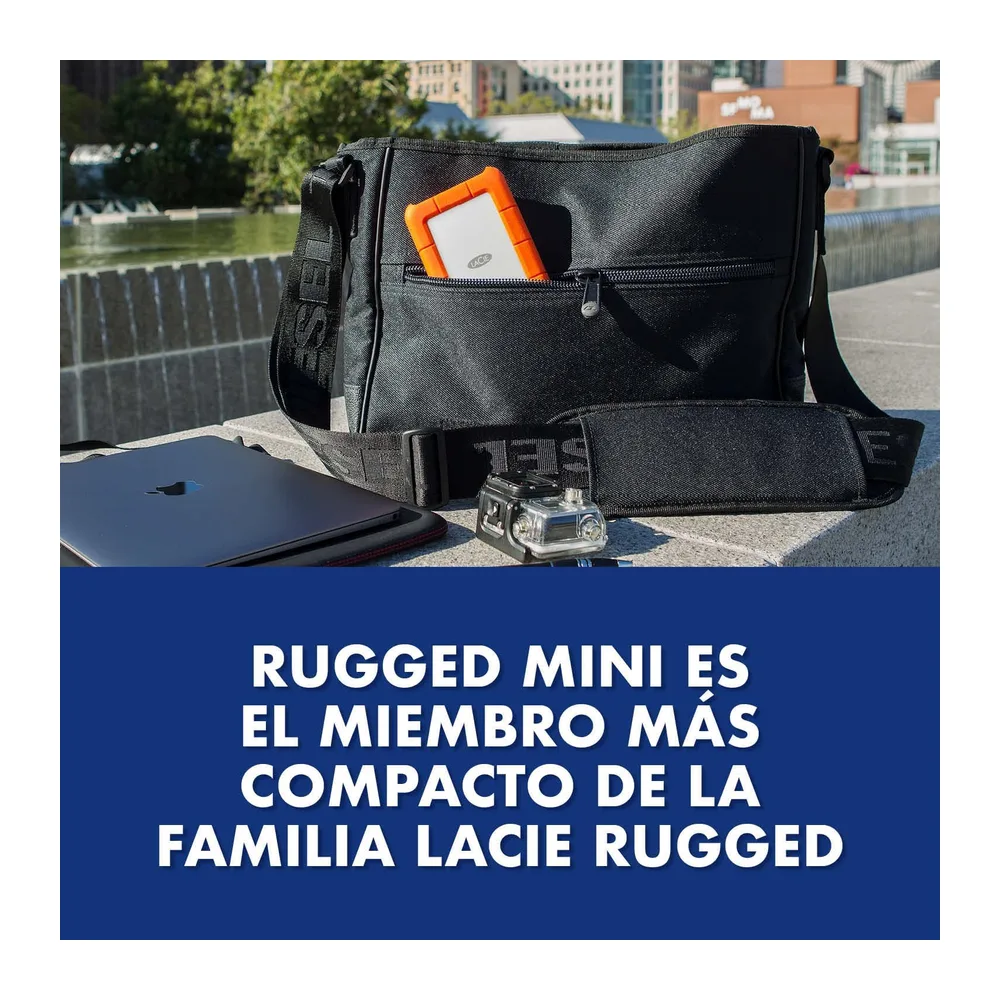 LaCie 5TB Rugged Mini Disco Duro Portátil — 5