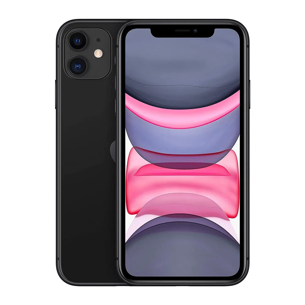Apple iPhone 11, 64GB, Negro (Reacondicionado)