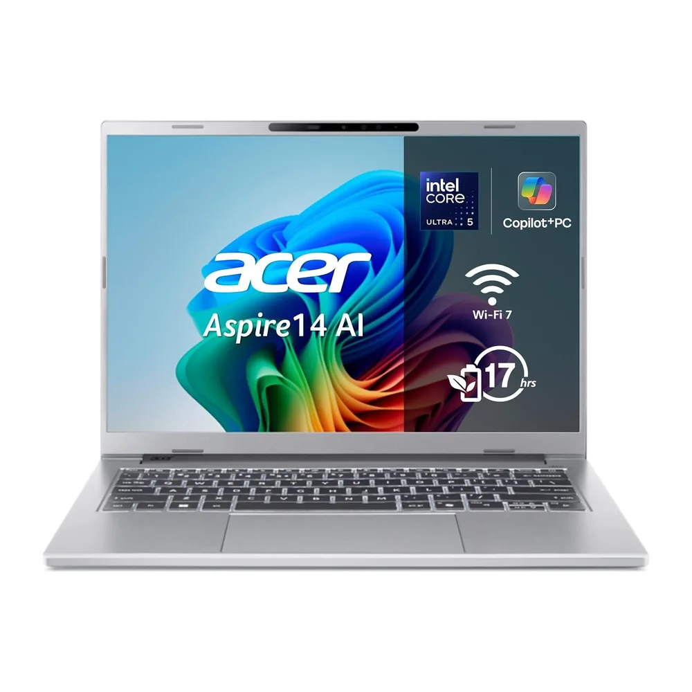 Acer Aspire 14 AI Copilot+ PC, Portátil 14", Core Ultra 5,16GB RAM, 512GB SSD
