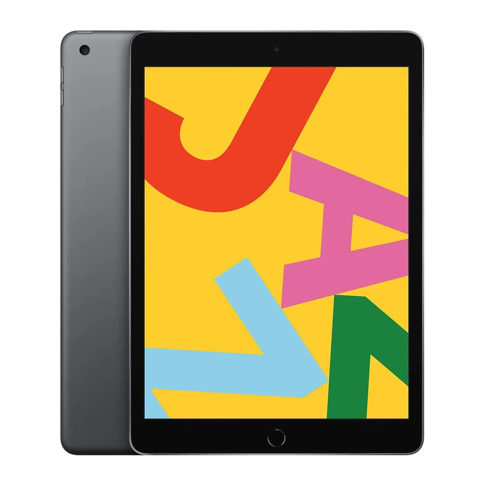 Apple iPad (7.ª Generación, 10.2-Pulgadas, 2019), 128GB, Wi-Fi, Gris Espacial (Reacondicionado)