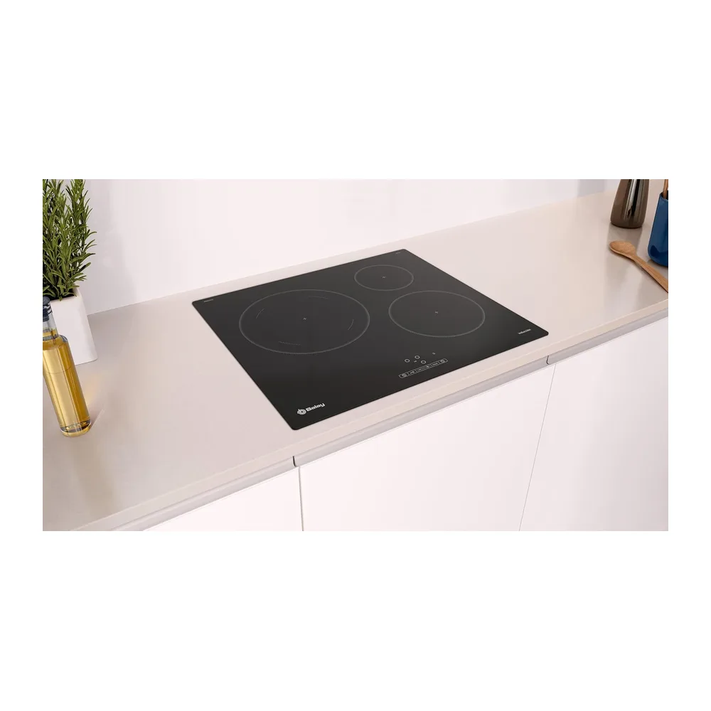Balay, Placa de inducción, 60 cm de ancho, Zona de 28 cm, Negro, 3EB865ERS — 3