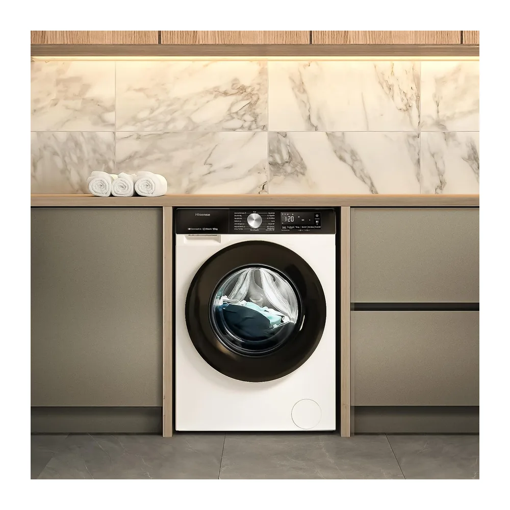 Hisense WD3S9043BW3-Lavadora Secadora, 9/6Kg, Class A-30%/D, 1400 RPM, Ancho 60cm, 15 Programas, Tecnología — 5