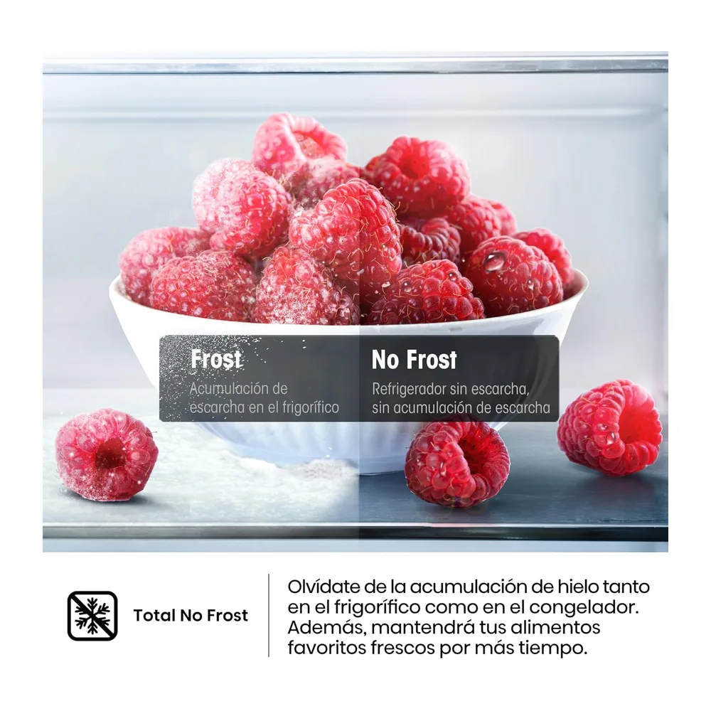 Hisense Congelador FV191N4AW2, TotalNoFrost/Superfreeze/ Alarma de puerta, Multiflow 360°/ BigBox/ 143,4 cm/ — 5