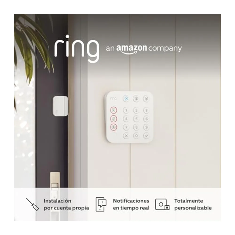 Kit de Ring Alarm - S | Sistema de seguridad para el hogar con alarma y vigilancia asistida opcional - Sin