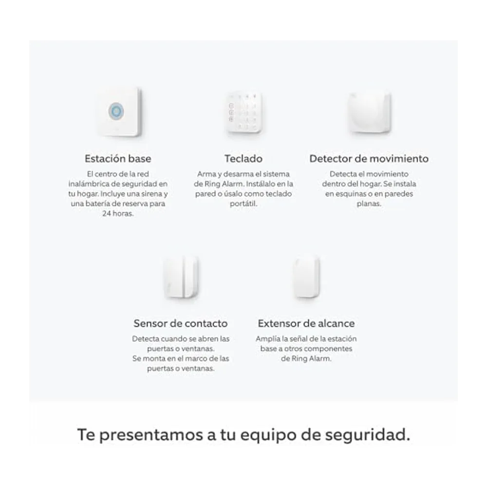 Kit de Ring Alarm - S | Sistema de seguridad para el hogar con alarma y vigilancia asistida opcional - Sin — 6