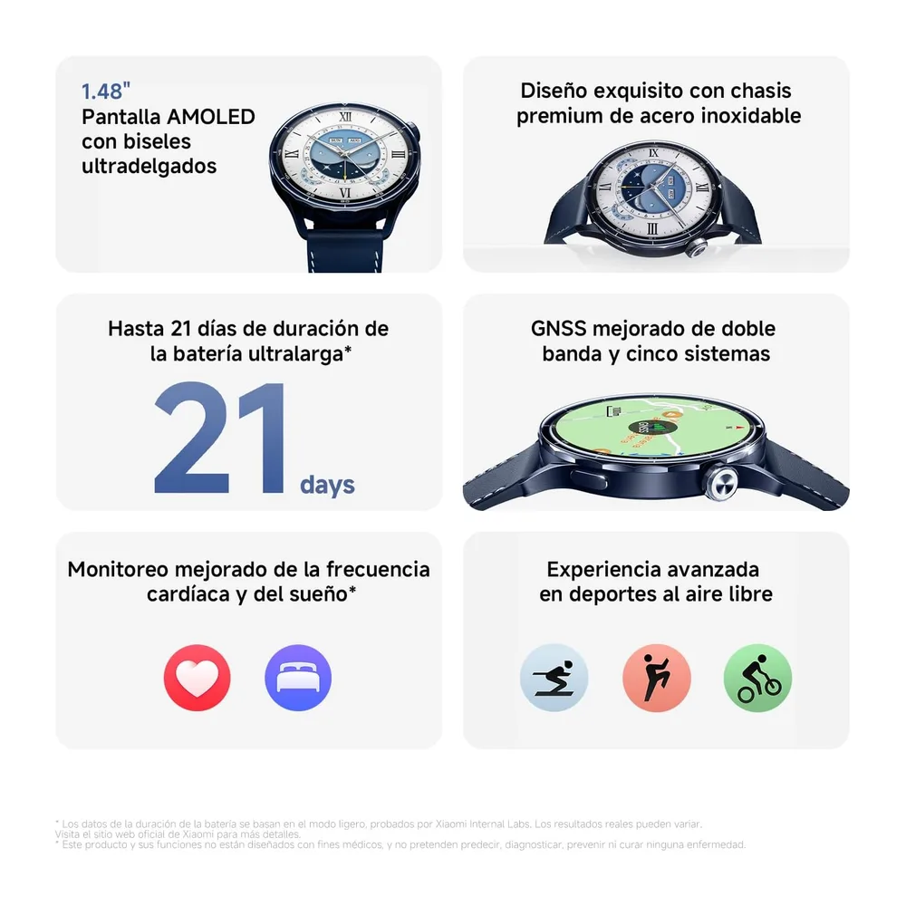 XIAOMI Watch S5 46 mm, smartwatch Hombre y Mujer, GPS, 21 días, Negro — 2