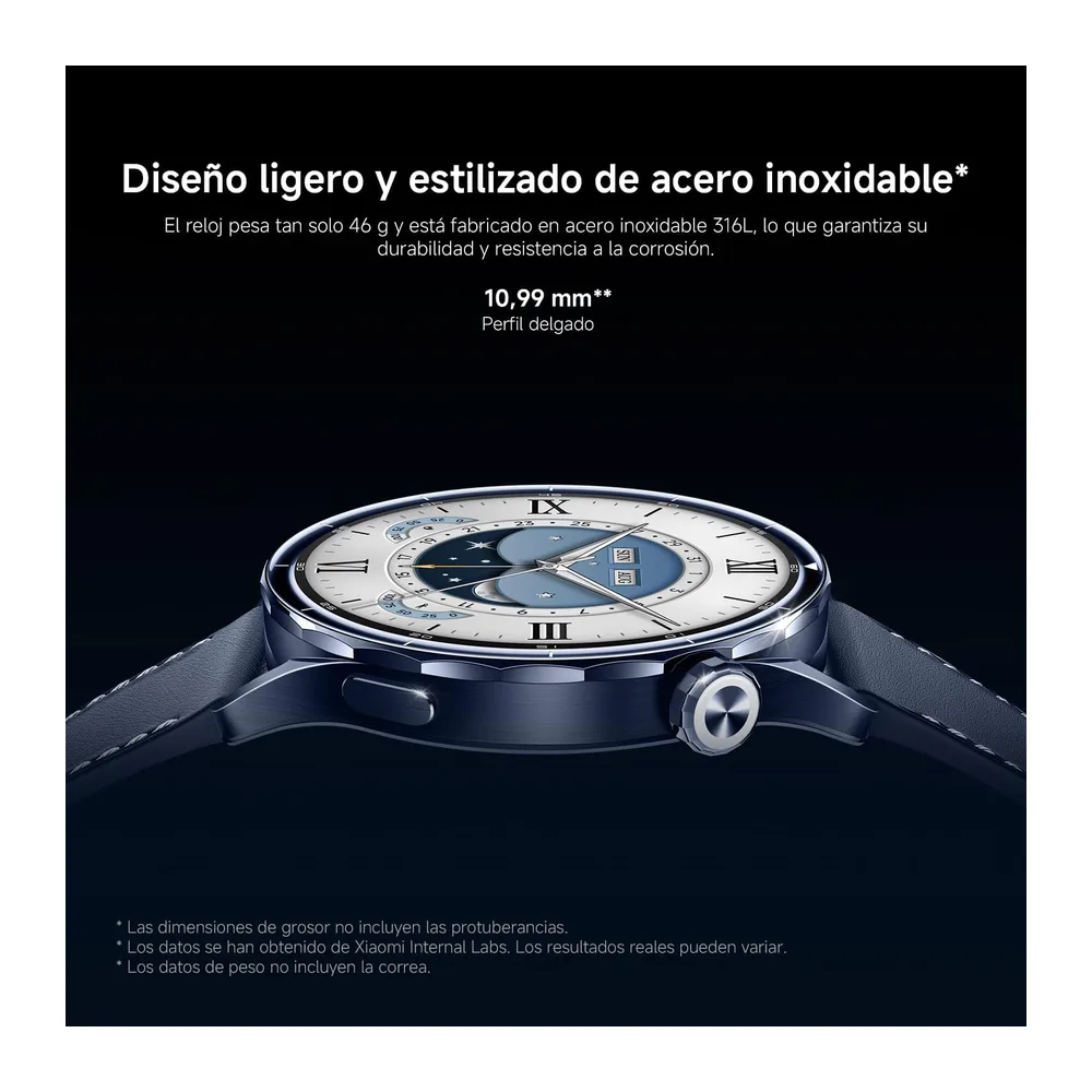 XIAOMI Watch S5 46 mm, smartwatch Hombre y Mujer, GPS, 21 días, Negro — 3