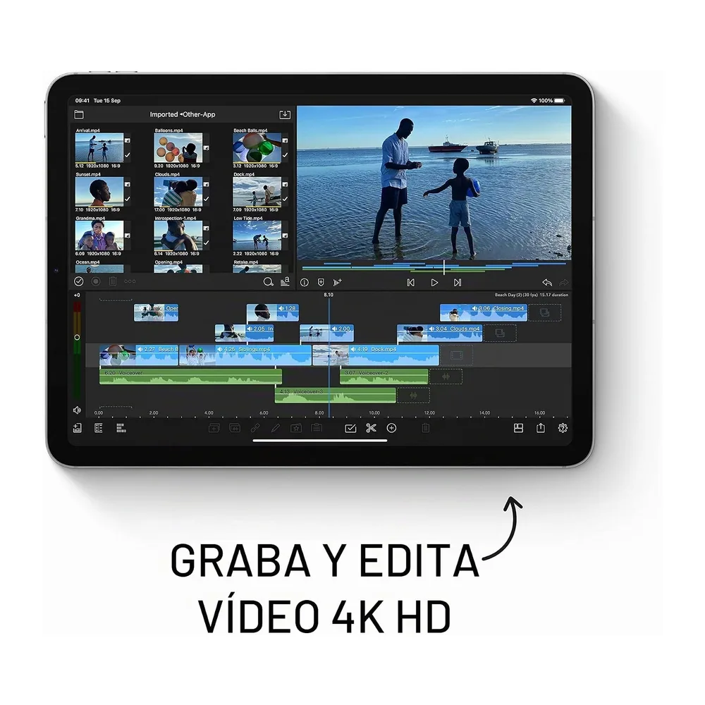 Apple iPad Air (4.ª Generación, 10.9-Pulgadas, 2020), 64GB, Wi-Fi + Cellular, Gris Espacial (Reacondicionado) — 4