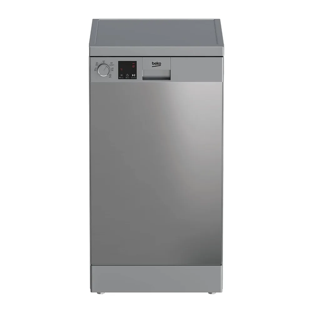 Beko DVS05024X Lavavajillas 45cm 10 cubiertos 5 programas Clase E Inox [Clase de eficiencia energética E]