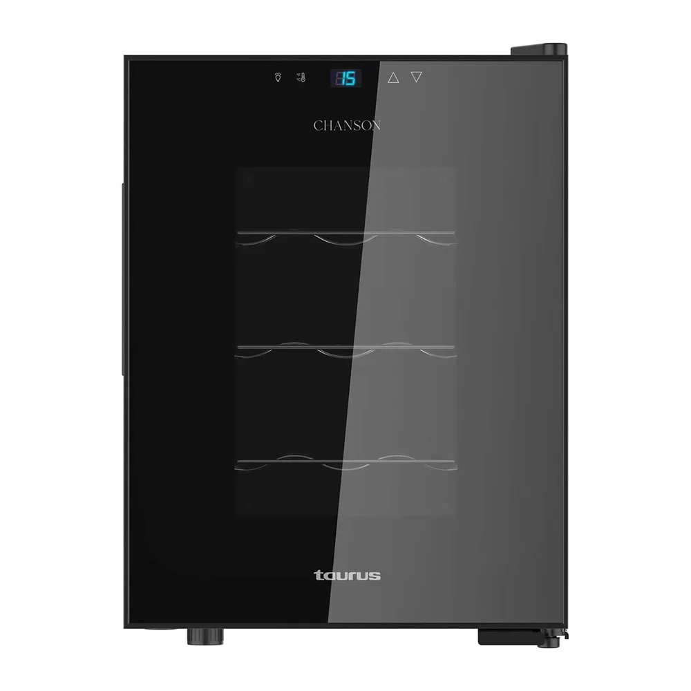 Taurus - Vinoteca 12 Botellas, Pantalla Digital, 11-18°C, 26 dB [Clase de eficiencia energética G]