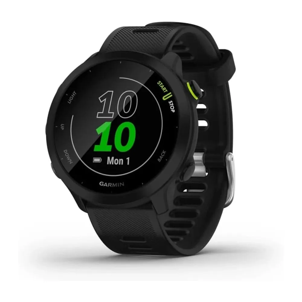 Garmin Forerunner 55, Reloj inteligente para running con GPS, Planes de entrenamiento, Notificaciones y