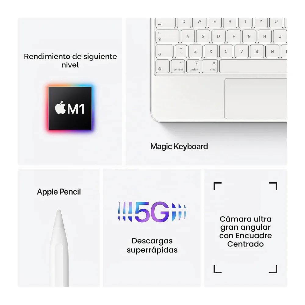 Apple iPad Pro (3.ª Generación, 11-Pulgadas, 2021), 256GB, Wi-Fi + Cellular, Gris Espacial (Reacondicionado) — 5