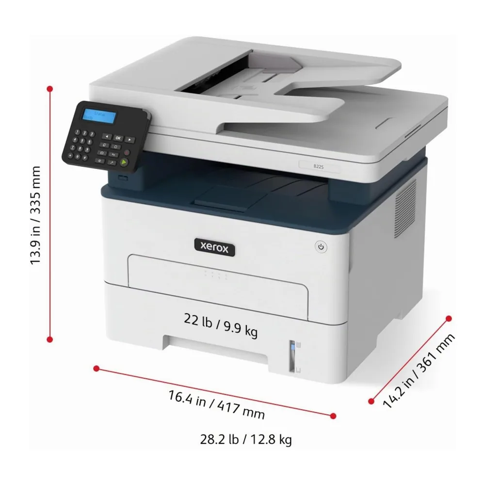 Xerox B225dni A4 34ppm Blanco y Negro (Mono) Impresora Multifunción Láser Inalámbrica con impresión Dúplex a — 2