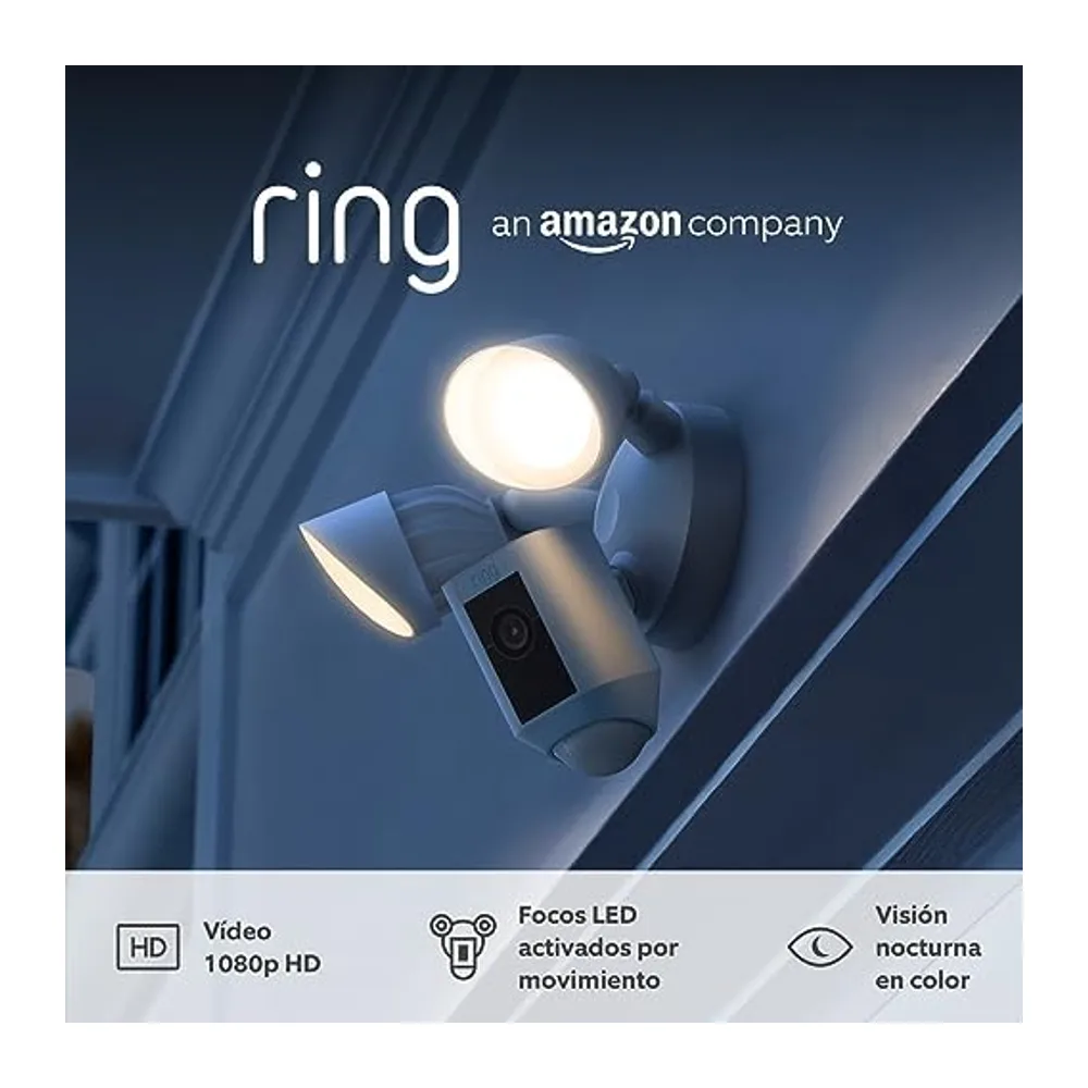 Ring cámara Plus con focos cableada (Floodlight Cam Wired Plus)