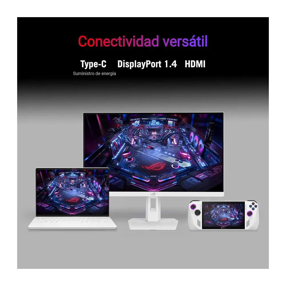 ASUS ROG Strix XG27ACMES-W - Monitor gaming de 27" (2560 x 1440, 255 Hz OC, 0,3 ms, Fast IPS, Extreme Low — 5