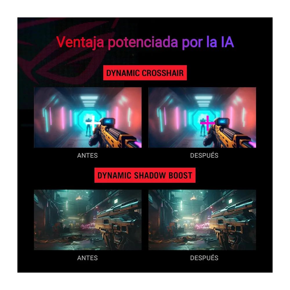 ASUS ROG Strix XG27ACMES-W - Monitor gaming de 27" (2560 x 1440, 255 Hz OC, 0,3 ms, Fast IPS, Extreme Low — 6