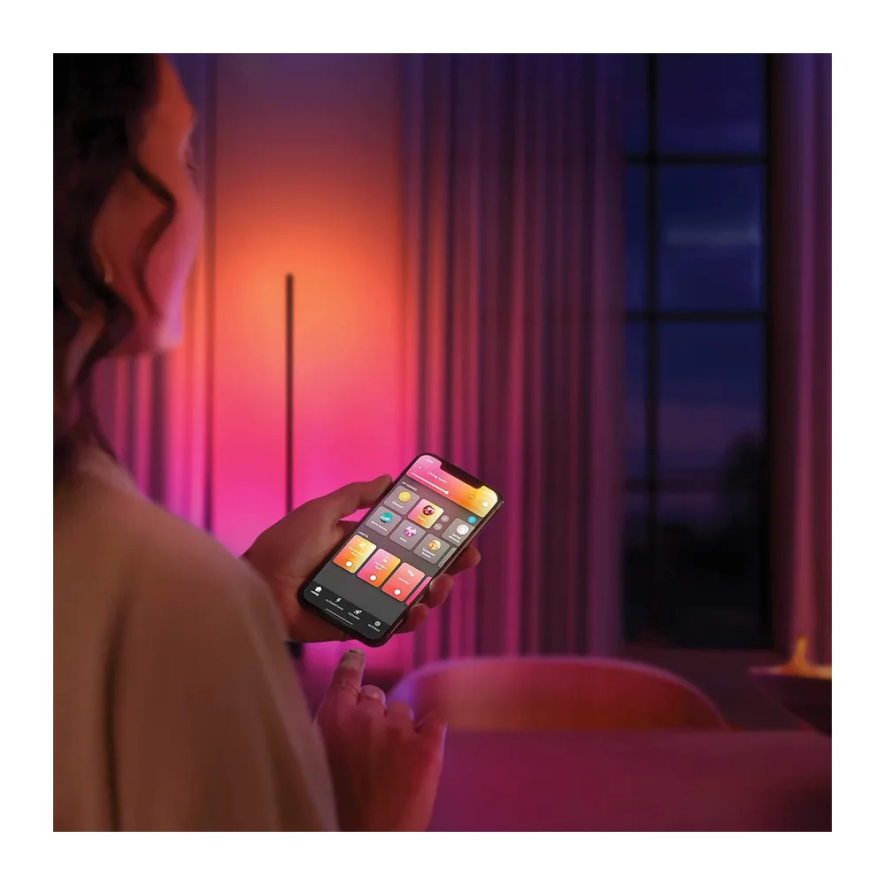 Philips Hue Gradient Signe – Lámpara inteligente, Lámpara de Pie LED Inteligente, Luz Blanca y Luces de — 3