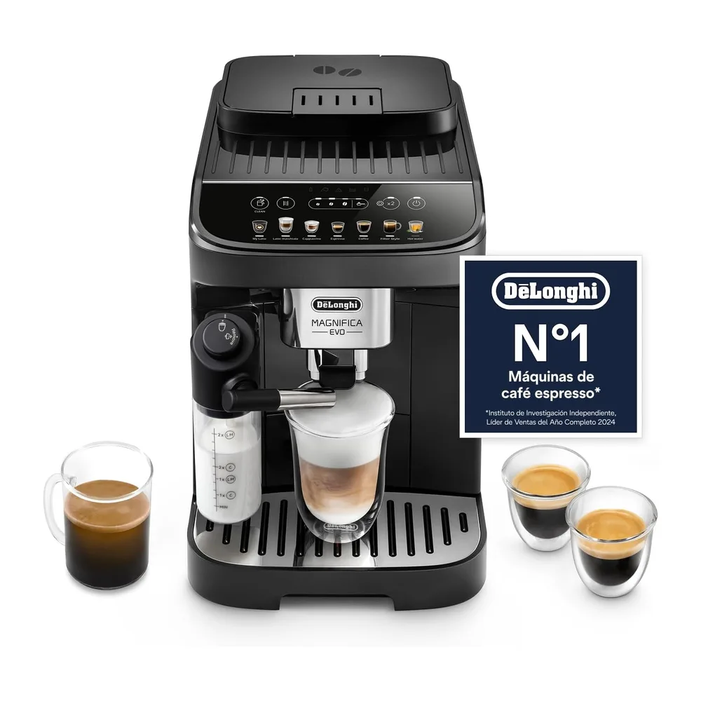 De'Longhi Magnifica Evo - Cafetera Superautomática 7 Bebidas Negro