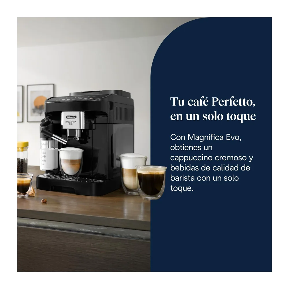 De'Longhi Magnifica Evo - Cafetera Superautomática 7 Bebidas Negro — 2