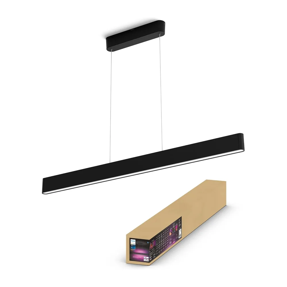 Philips Hue – Lámpara led inteligente, Hue Ensis, Lámpara Colgante, LED, Luz Blanca y de Luces de Colores,
