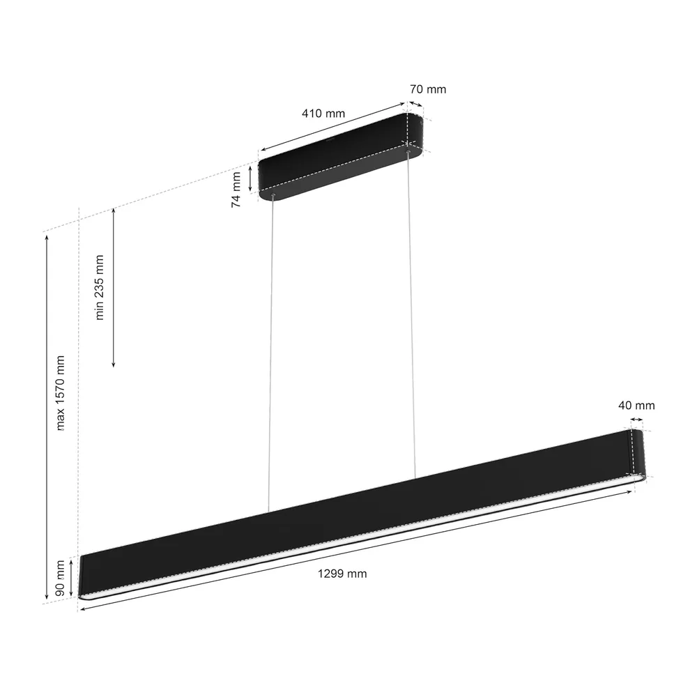 Philips Hue – Lámpara led inteligente, Hue Ensis, Lámpara Colgante, LED, Luz Blanca y de Luces de Colores, — 3
