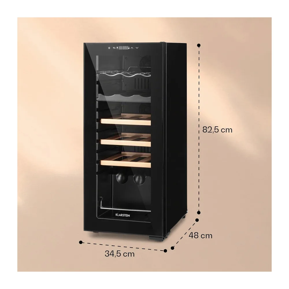 Klarstein Vinoteca nevera frigorífico, de 18 botellas - Modelo independiente con 2 zonas de refrigeración - — 6