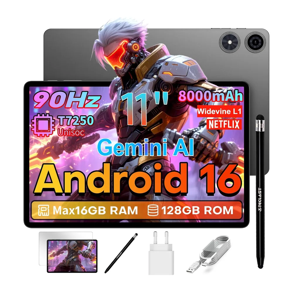 TECLAST P50T Tablet 11 Pulgadas Android 16 Tableta 90Hz