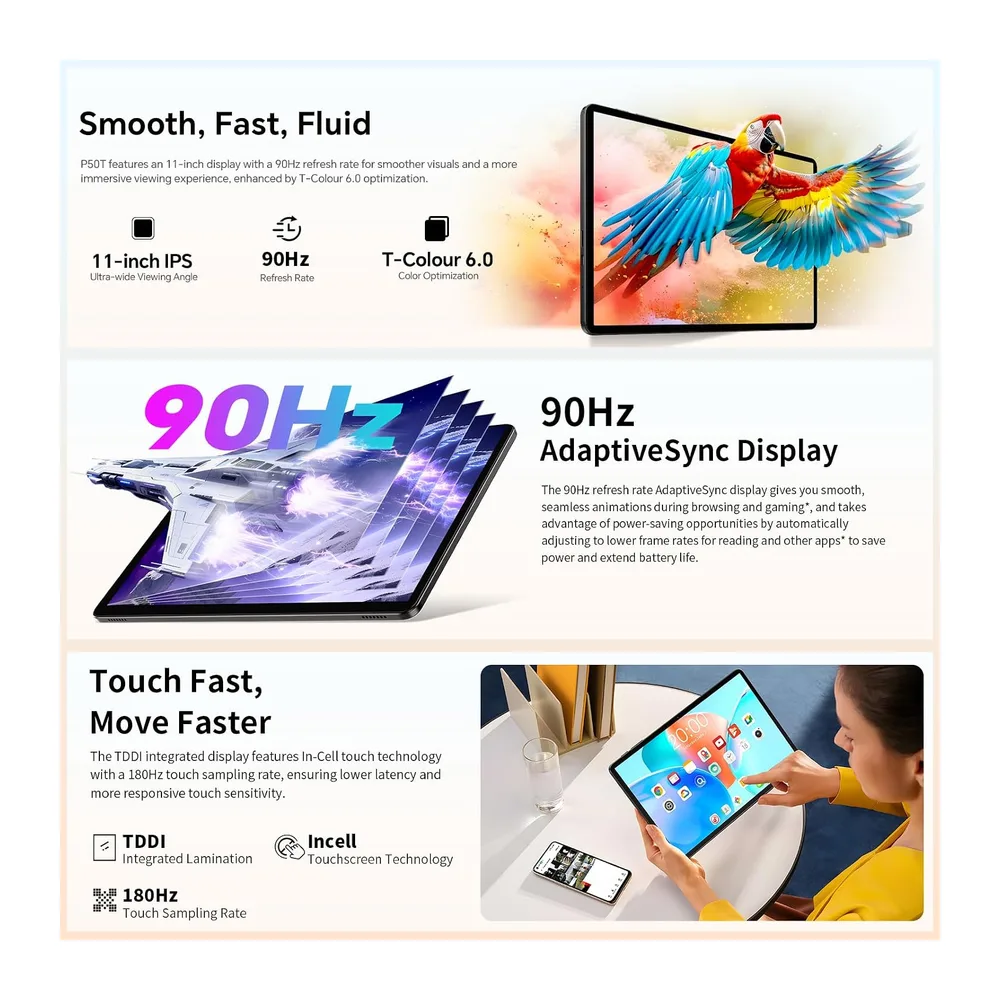 TECLAST P50T Tablet 11 Pulgadas Android 16 Tableta 90Hz — 2