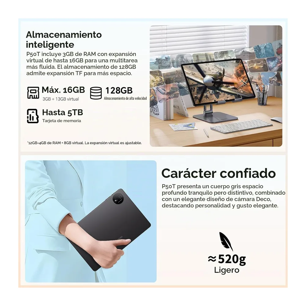TECLAST P50T Tablet 11 Pulgadas Android 16 Tableta 90Hz — 5