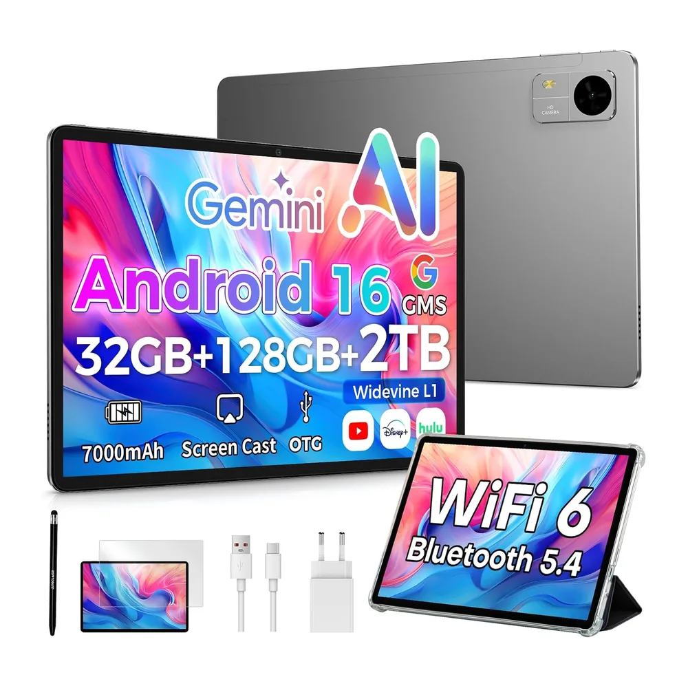 TECLAST M50T Tablet 10" Android 16,Tablet con Lapiz y Funda,WiFi 6