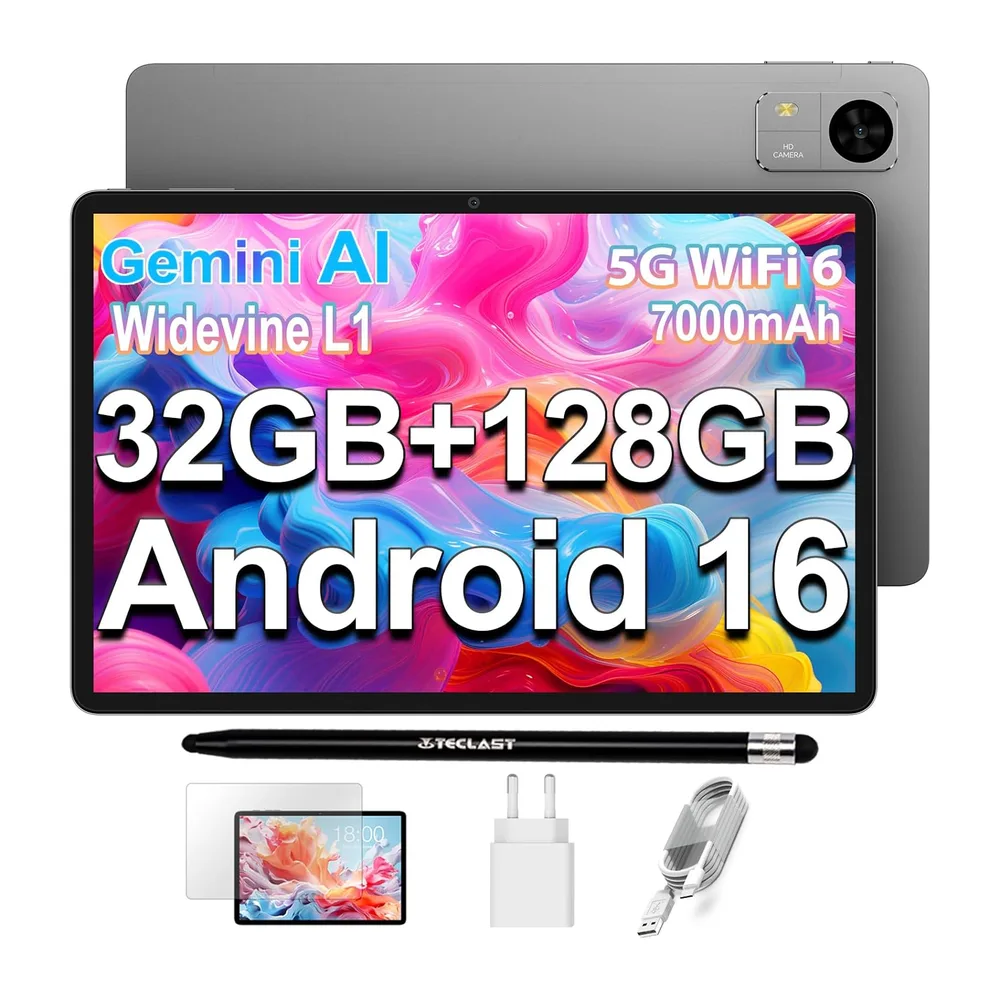 TECLAST M50T Tablet 10.1 Pulgadas Android 16 Tableta Gemini AI