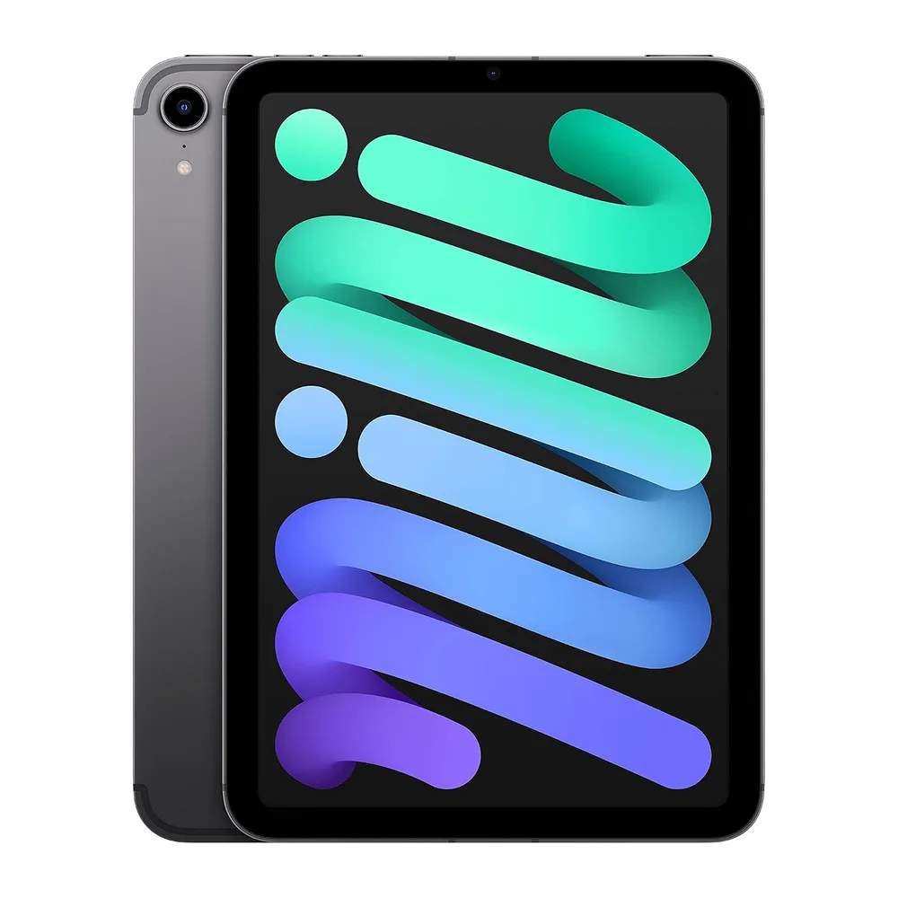 Apple iPad mini (6.ª Generación, 8.3-Pulgadas, 2021), 64GB, Wi-Fi + Cellular, Gris Espacial (Reacondicionado)