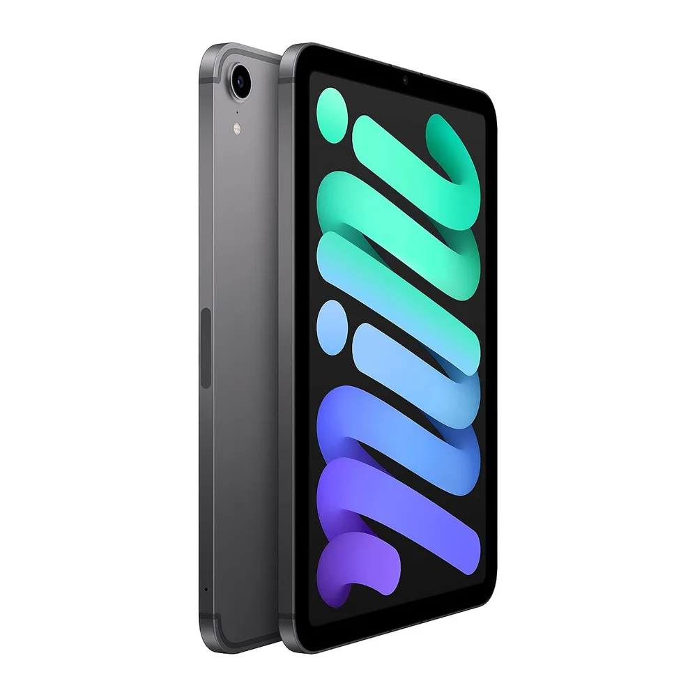 Apple iPad mini (6.ª Generación, 8.3-Pulgadas, 2021), 64GB, Wi-Fi + Cellular, Gris Espacial (Reacondicionado) — 2