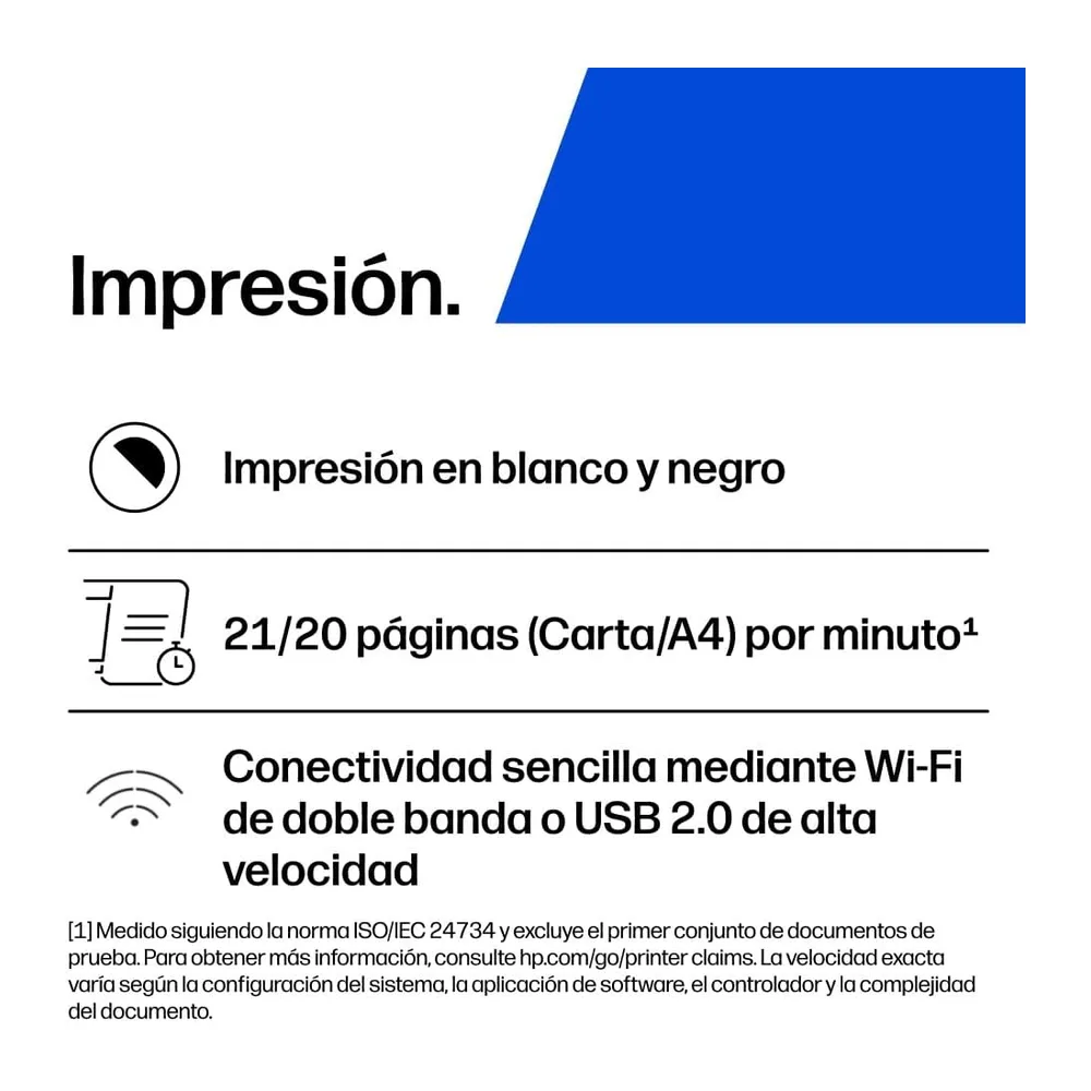 HP LaserJet M140w 7MD72F, Impresora Láser A4 Multifunción Monocromo a Doble Cara Manual, Escaner, Copiadora — 2