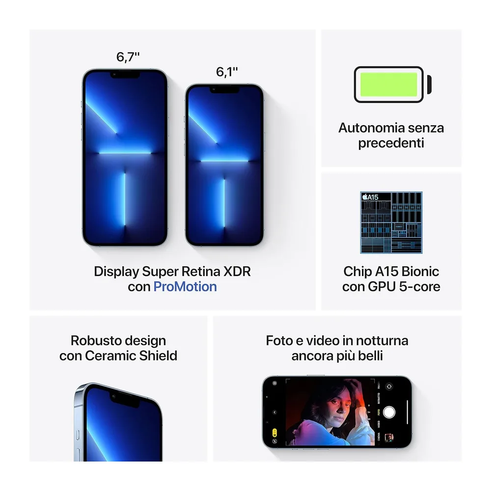 Apple iPhone 13 Pro 256GB - Azul Alpino (Reacondicionado) — 5