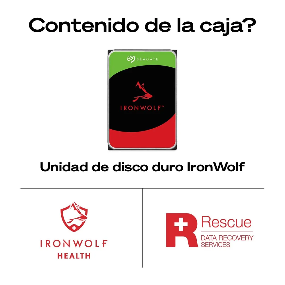 Seagate 4TB IronWolf Disco Duro Interno NAS — 4