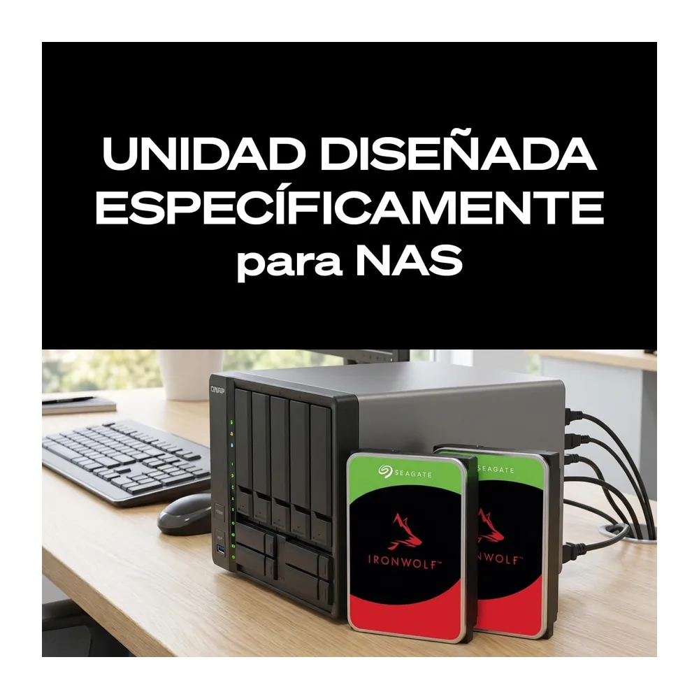 Seagate 4TB IronWolf Disco Duro Interno NAS — 5